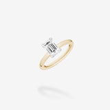 Finito Emerald Cut Milestone Ring