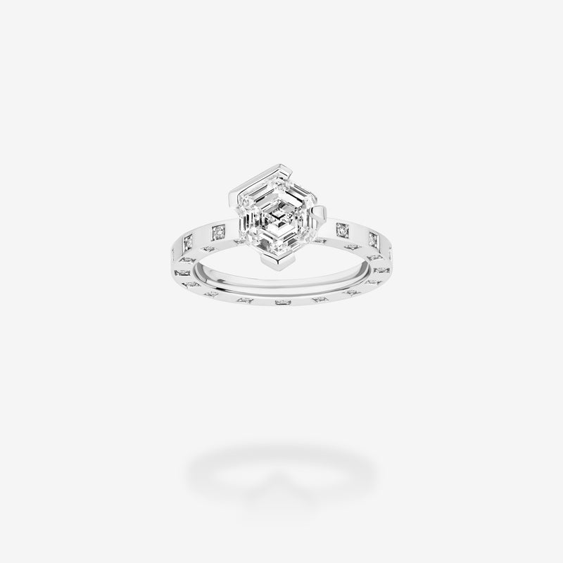 18K White Gold