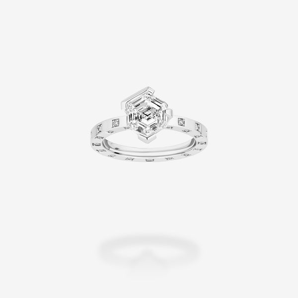 18K White Gold