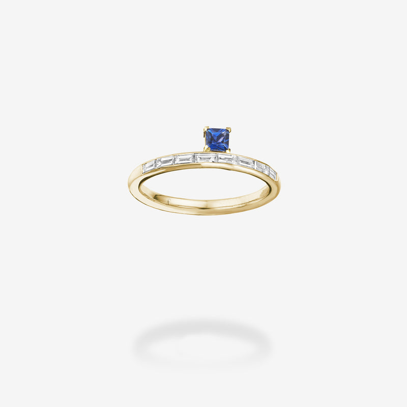 18K Yellow Gold-Sapphire
