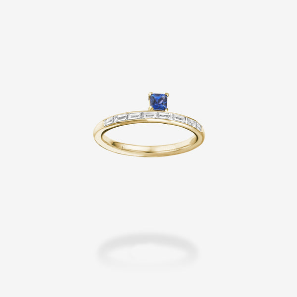 18K Yellow Gold-Sapphire