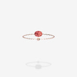 18K Rose Gold-Oval