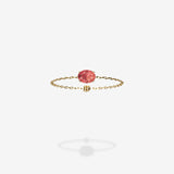 18K Yellow Gold-Oval