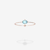 18K Rose Gold-Oval