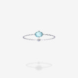 18K White Gold-Oval