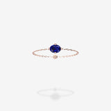 18K Rose Gold-Oval