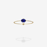 18K Yellow Gold-Oval