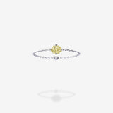 18K White Gold-Oval