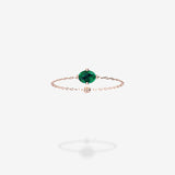 18K Rose Gold-Oval