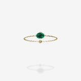 18K Yellow Gold-Oval