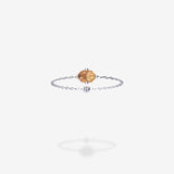 18K White Gold-Oval