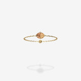 18K Yellow Gold-Oval