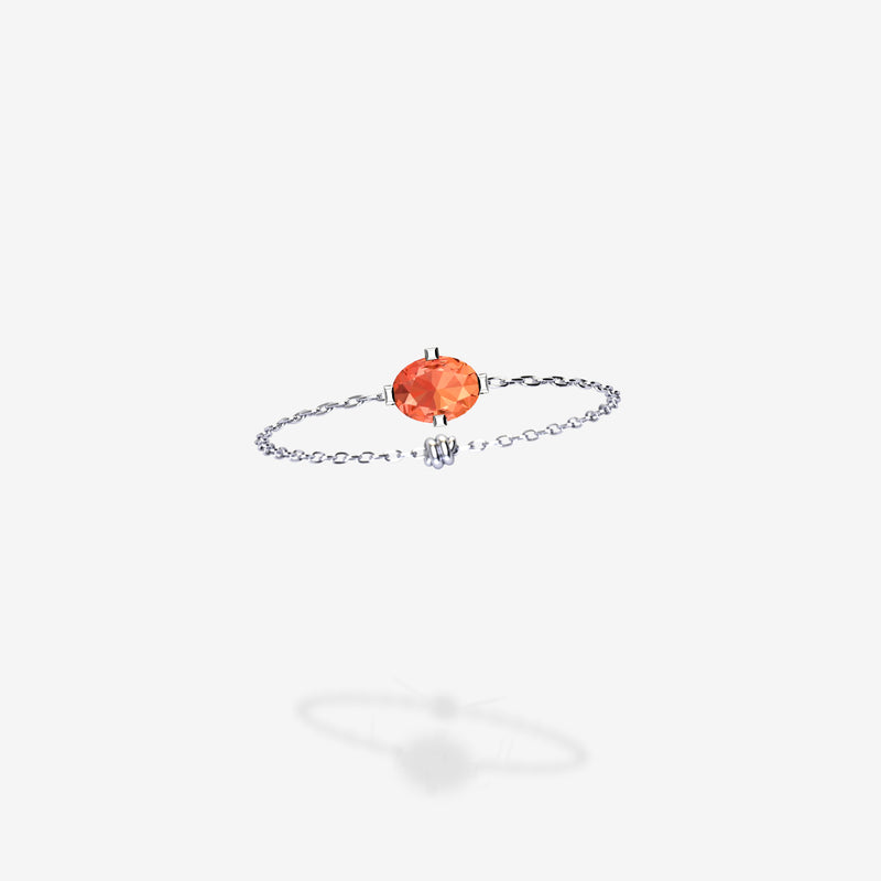 Cattina Ring - Orange Sapphire