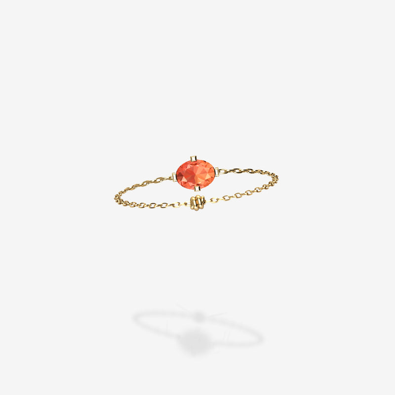 Cattina Ring - Orange Sapphire