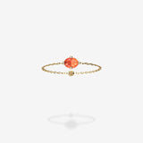 18K Yellow Gold-Oval