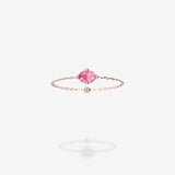 18K Rose Gold-Oval