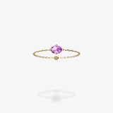 Cattina Ring - Oval Purple Sapphire (STOCK US)