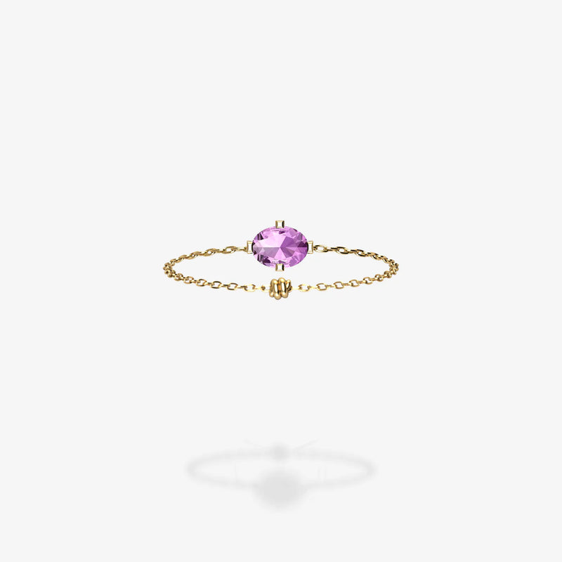 Cattina Ring - Oval Purple Sapphire (STOCK US)