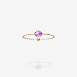18K Yellow Gold-Oval