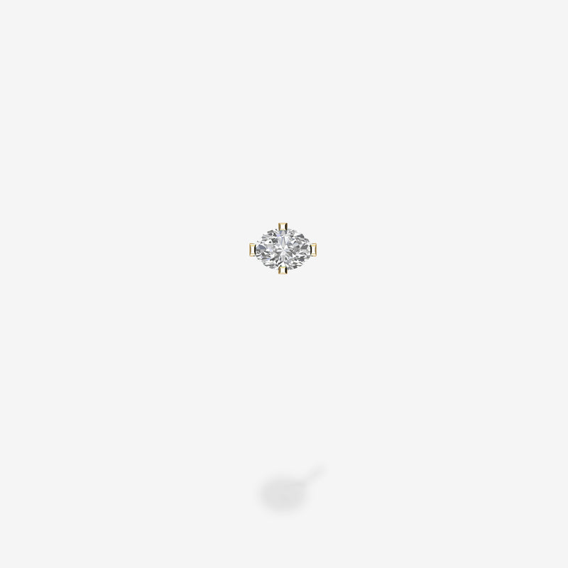 18K Yellow Gold-Oval