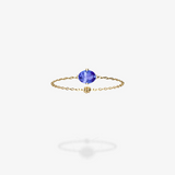 18K Yellow Gold-Oval