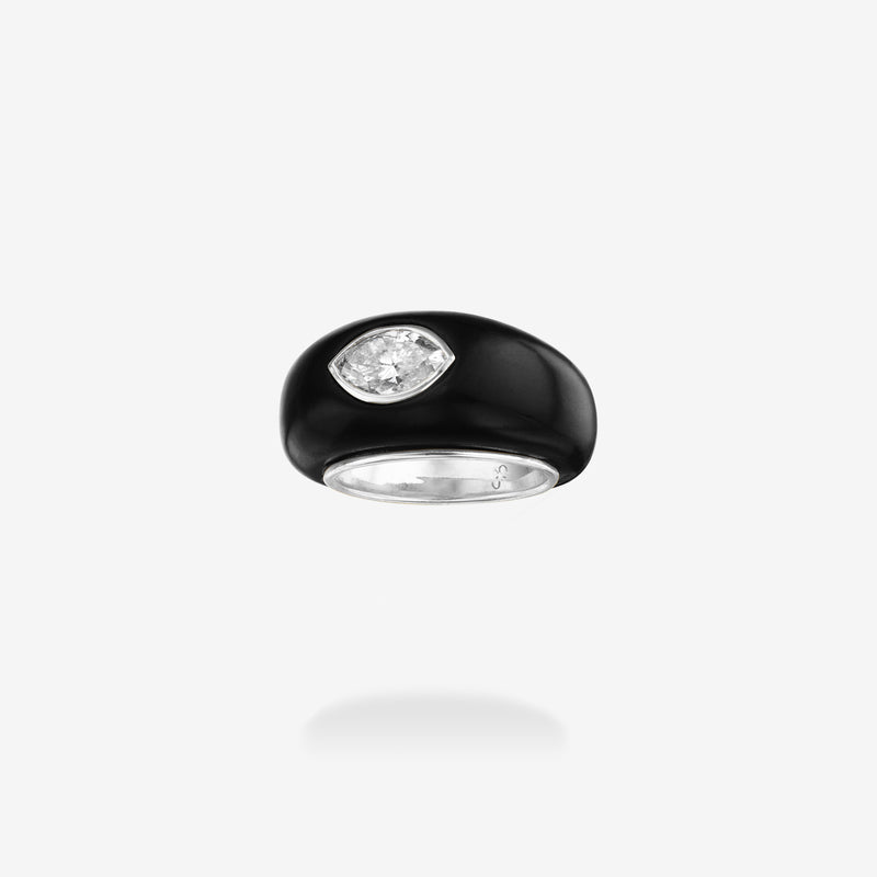 18K White Gold