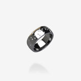 18K Blackened Gold
