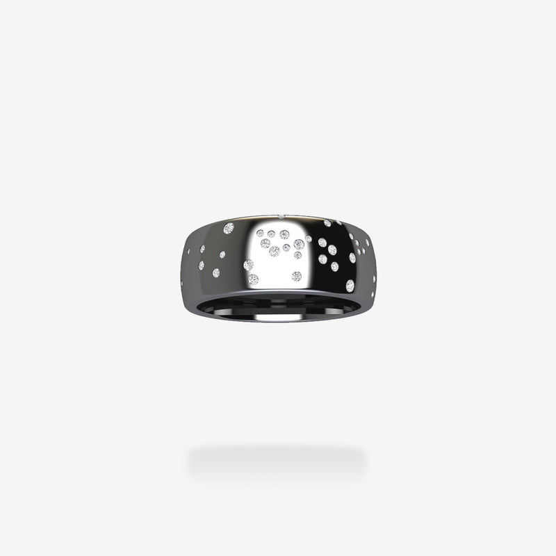 18K Blackened Gold