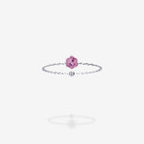 18K White Gold-Hexagon