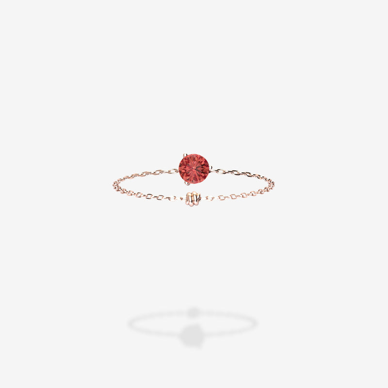 18K Rose Gold-Round