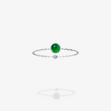 18K White Gold-Emerald
