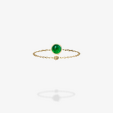18K Yellow Gold-Emerald