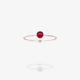 18K Rose Gold-Ruby