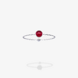 18K White Gold-Ruby