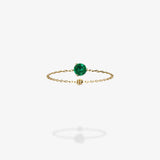 Cattina Ring - Round Emerald (STOCK US)