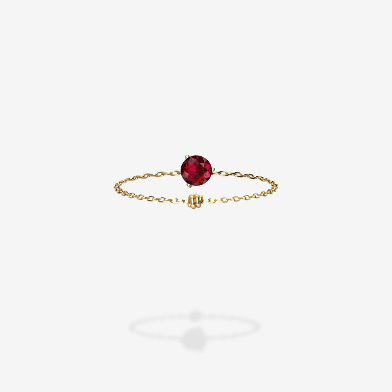 Cattina Ring - Round Ruby (STOCK US)