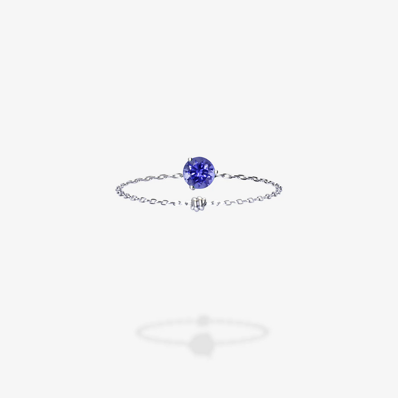 18K White Gold-Round