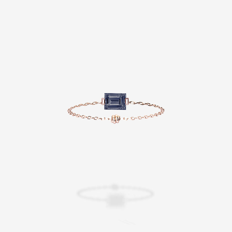 18K Rose Gold-Rectangle