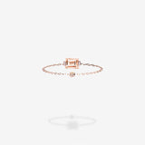 18K Rose Gold-Rectangle