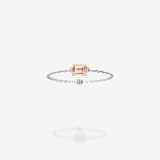 18K White Gold-Rectangle