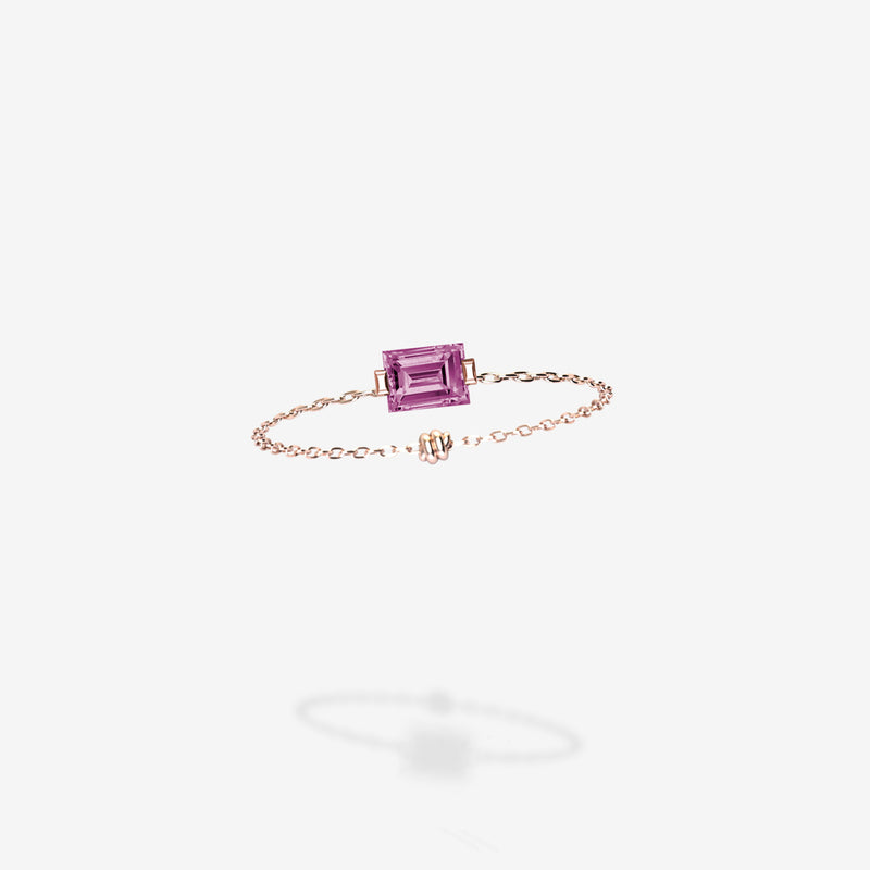 18K Rose Gold-Rectangle