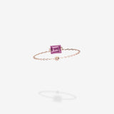 18K Rose Gold-Rectangle