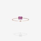18K Rose Gold-Rectangle