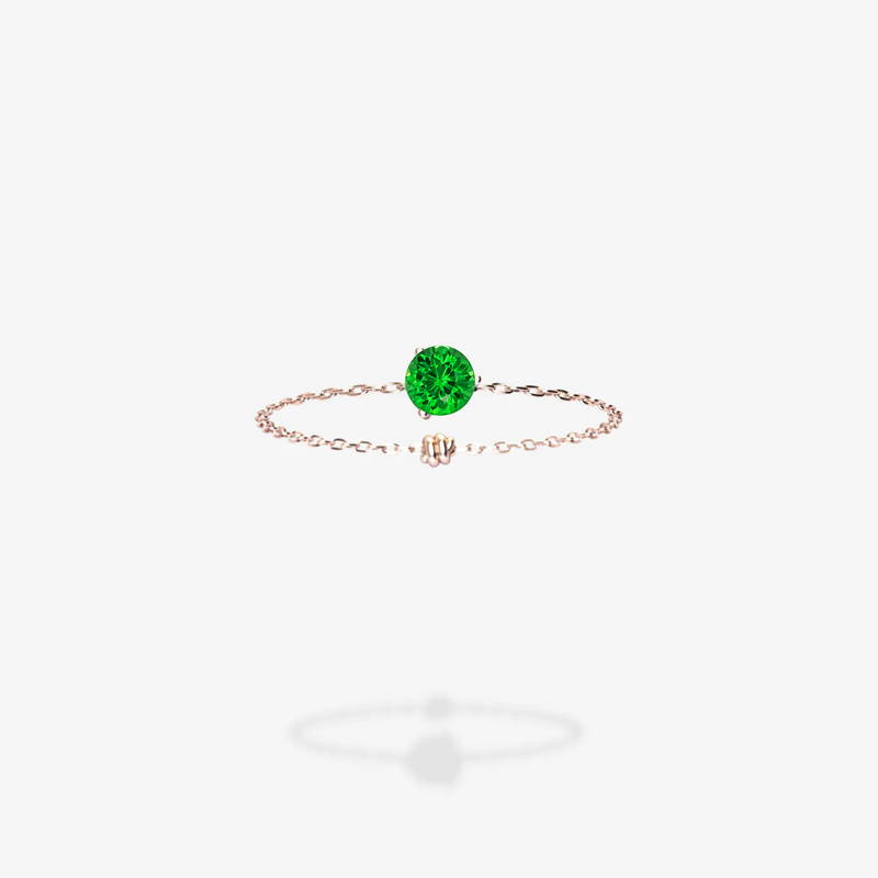18K Rose Gold-Round