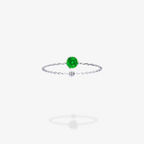 18K White Gold-Round