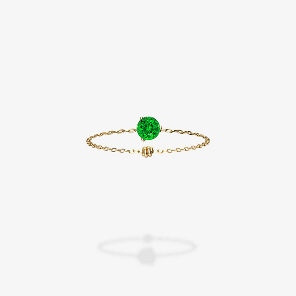 18K Yellow Gold-Round