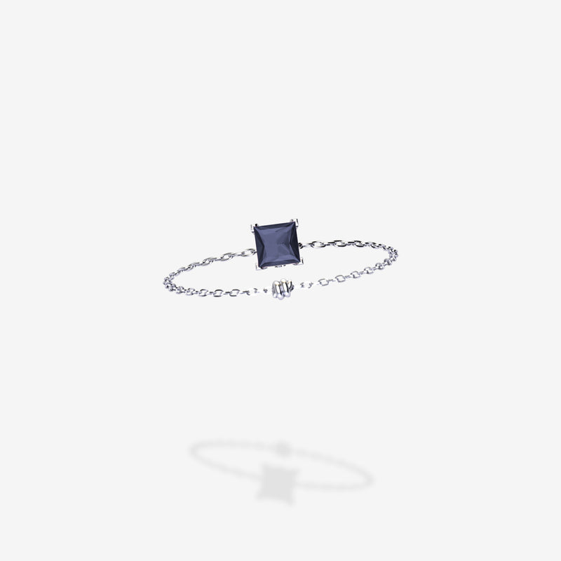 Cattina Ring -  Grey Blue Spinel