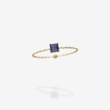 Cattina Ring -  Grey Blue Spinel