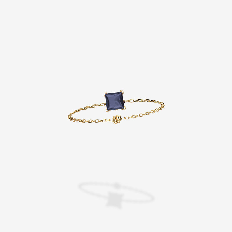 Cattina Ring -  Grey Blue Spinel