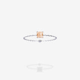 18K White Gold-Princess
